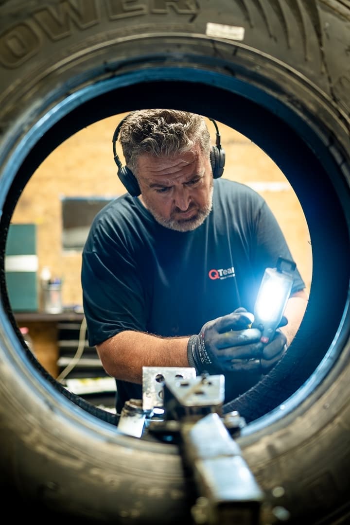 Tyre inspection before retreading at QRetread