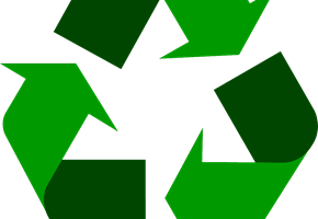Recycling Symbol Icon Twotone Dark Green